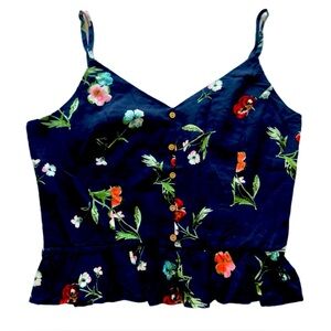 NWO Ambience floral camisole top with adjustable spaghetti strap size XL